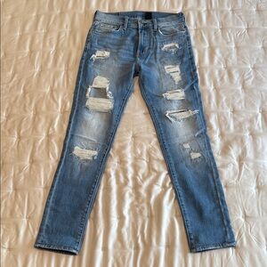 & Denim Blue Jeans for Men Skinny Coupe Moulante 28W 30L